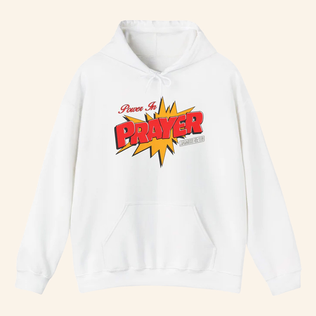 Jesus In The Street Merch Power In Prayer 90's Cartoon Hoodie Gifts For Son Jesus In The Street Merch Power In Prayer 90's Cartoon Hoodie Gifts For Son