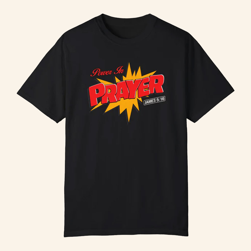 Jesus In The Street Merch Power In Prayer 90's Cartoon T-Shirt Black Gifts For Him Jesus In The Street Merch Power In Prayer 90's Cartoon T-Shirt Black Gifts For Him