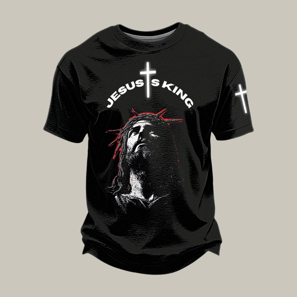 Jesus Is King Faith T-Shirt God Is Good Shirt Best Present For Husband