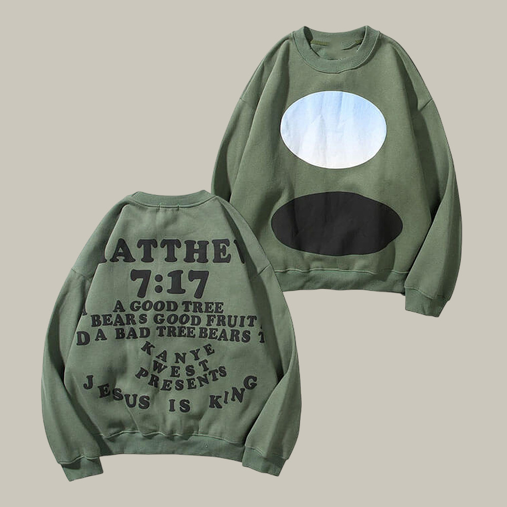 Jesus is King Good Tree Bear Kanye West Sweatshirt Kanye West Apparel Music Lover Gift