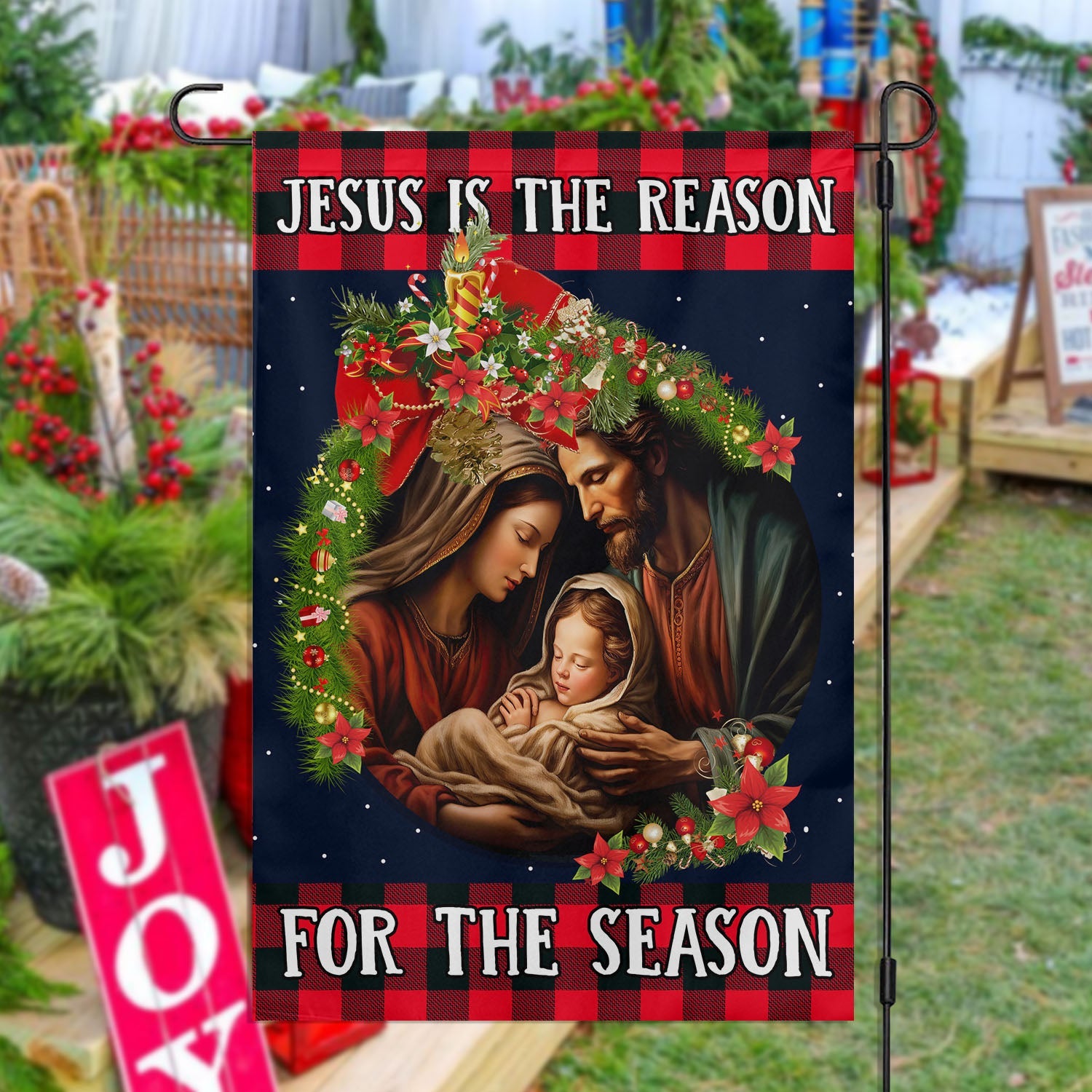 Jesus Is The Reason For The Season Xmas Flag Christmas Flag Gift For Jesus Lovers