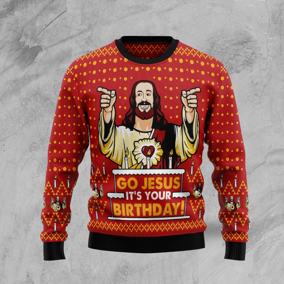 Jesus It's Your Birthday Ugly Christmas Sweater Funny Jesus Jumpers Faith Gifts For Him