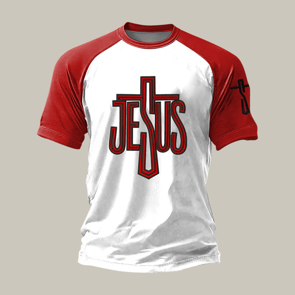 Jesus Letters Faith Cross T-Shirt Faith Over Fear Shirt Unique Gift For Father's Day