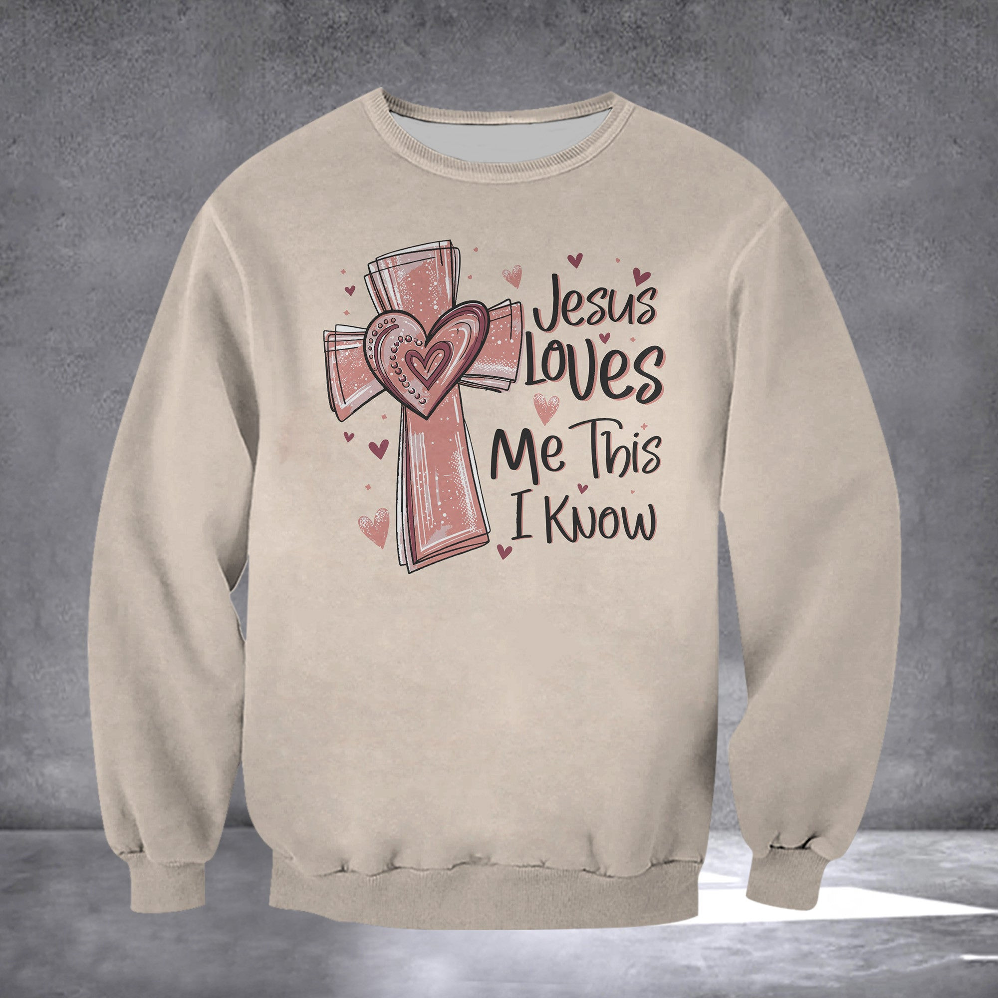 Jesus Loves Me This I Know Sweatshirt Christian Sweatshirts Women's Gifts