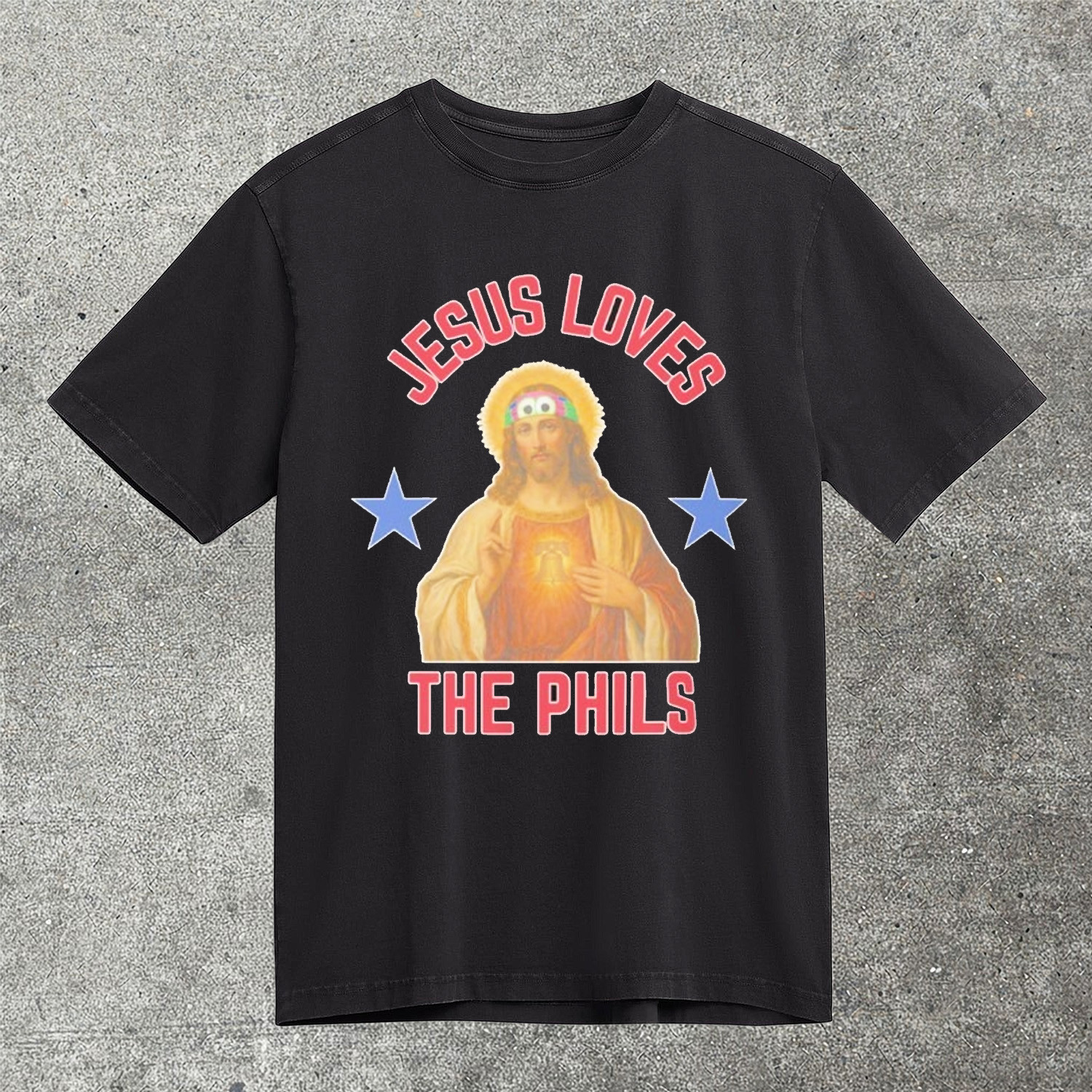 Jesus Loves The Phils T-Shirt Philadelphia Phillies Fan Gear Baseball Shirt Best Gift For Phils Fans
