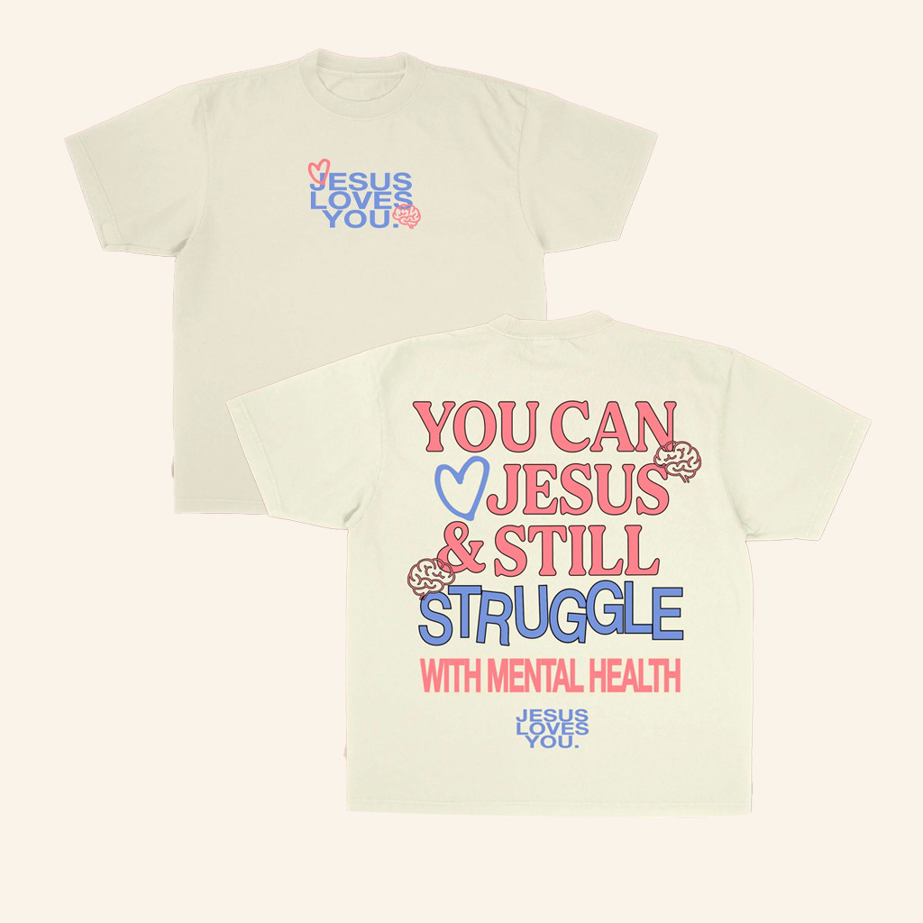 Jesus Loves You Merch Jesus And Mental Health T-Shirt Gifts For Wife Jesus Loves You Merch Jesus And Mental Health T-Shirt Gifts For Wife