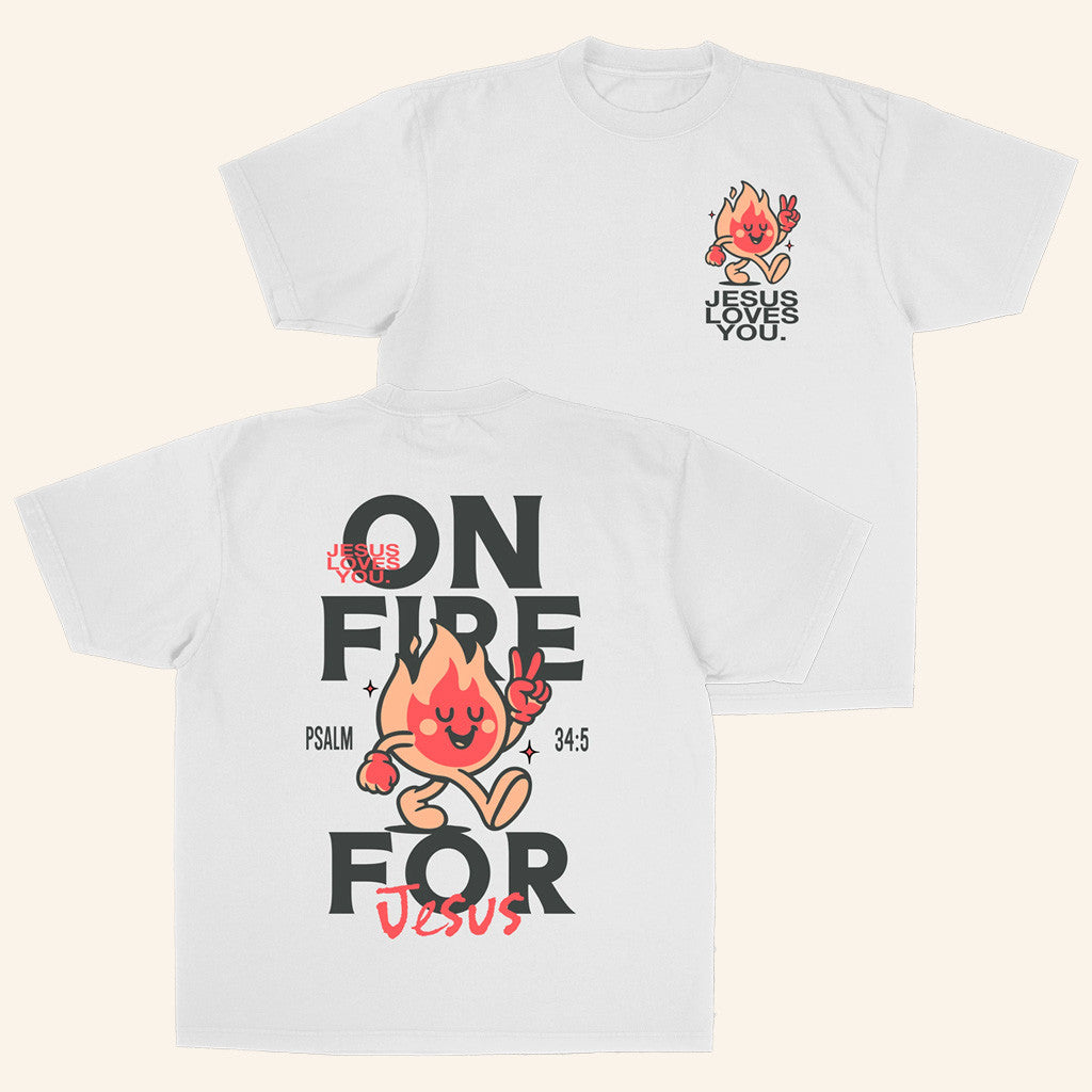 Jesus Loves You Merch On Fire T-Shirt Gifts For Her Jesus Loves You Merch On Fire T-Shirt Gifts For Her