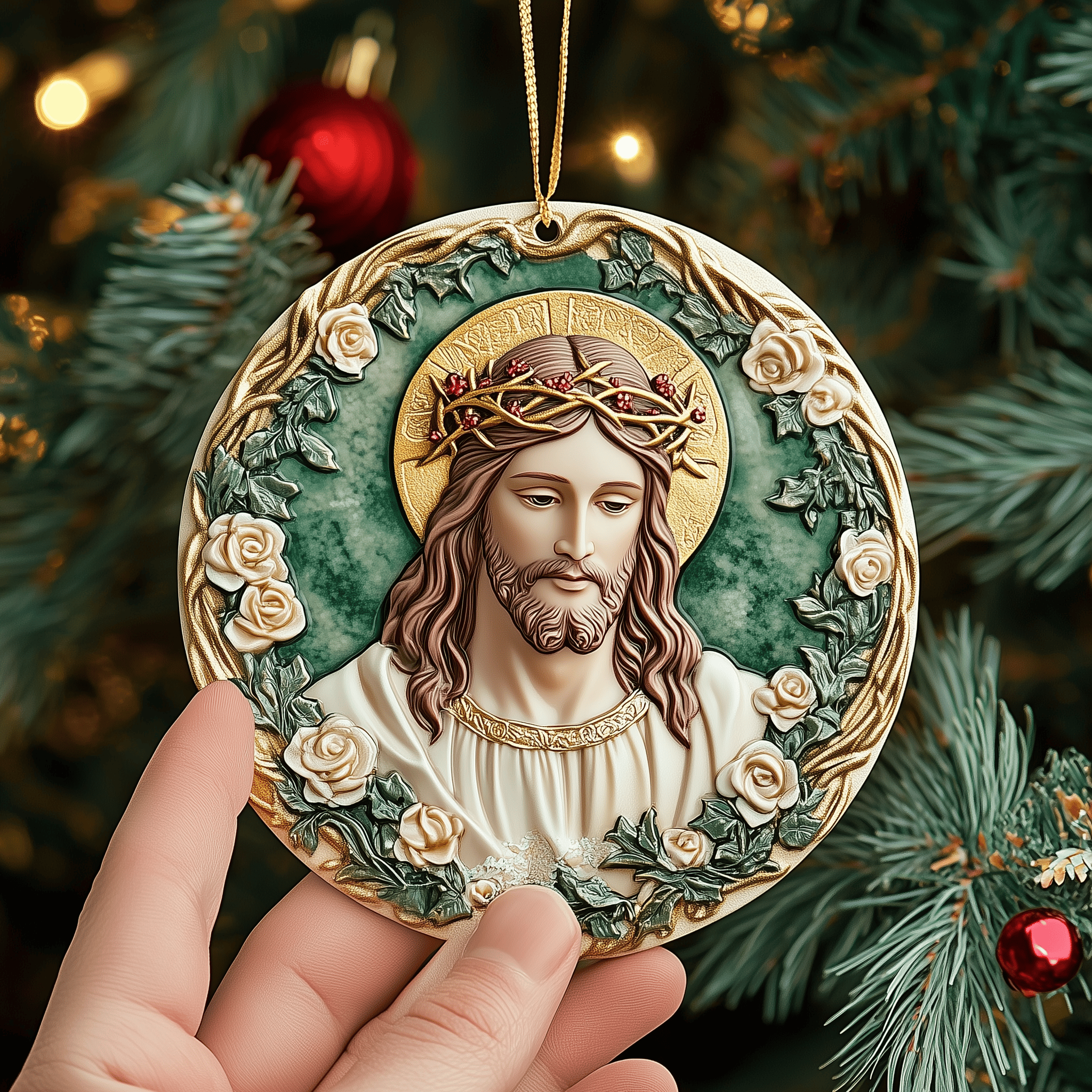 Jesus Mica Ornament Elevate Your Holiday Decor with Stunning Ornaments