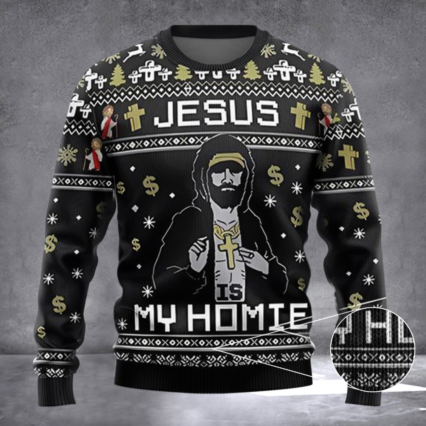 Jesus My Homie Ugly Christmas Sweater Funny Jesus Christmas Sweater For Men Women Jesus My Homie Ugly Christmas Sweater Funny Jesus Christmas Sweater For Men Women