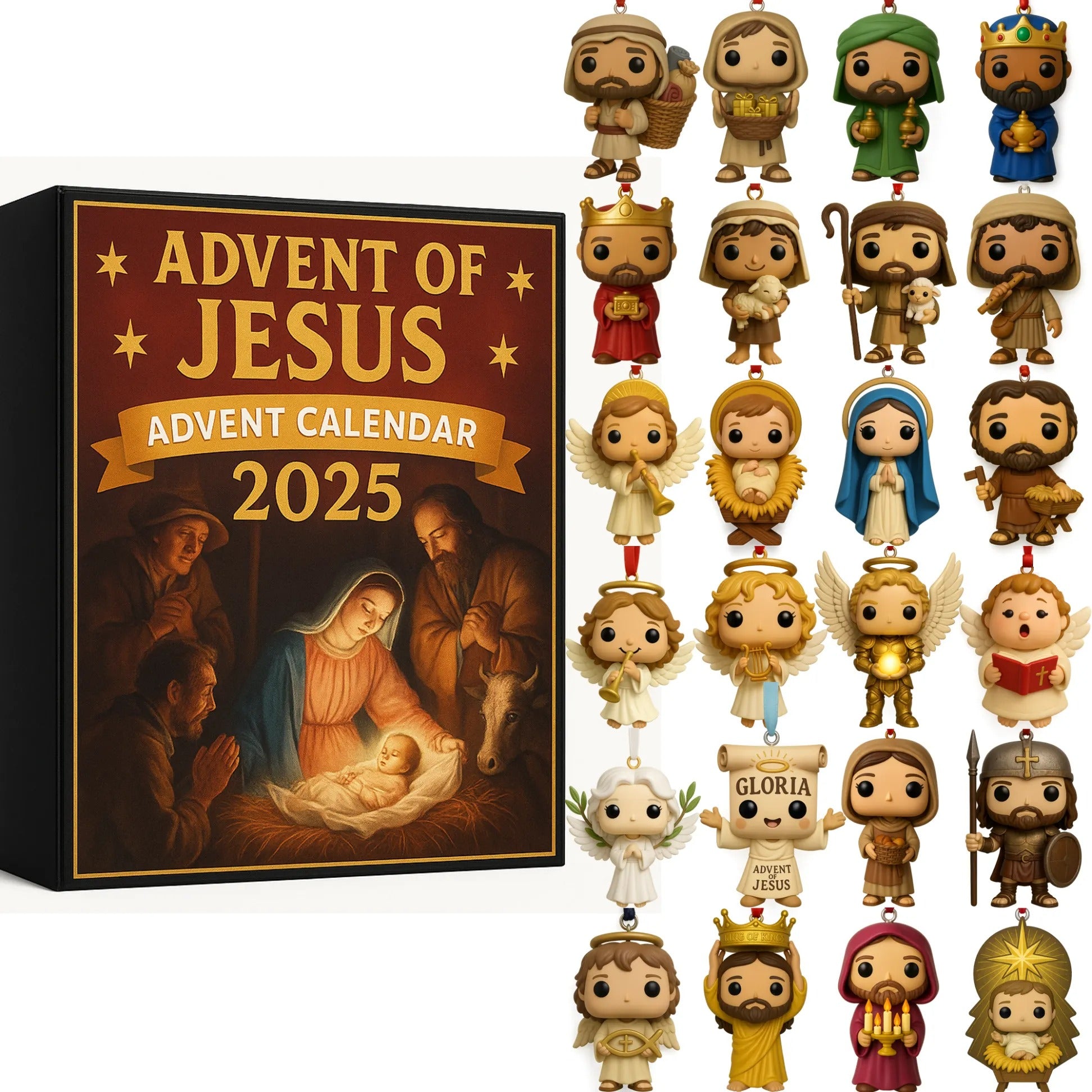 Jesus Nativity Advent Calendar 2025 Christian Advent Calendar Christmas Gifts For Jesus Lovers