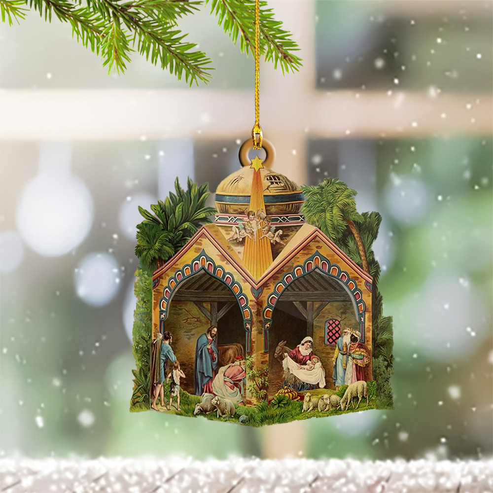 Jesus Nativity Christmas Ornament Christ Jesus Birth Nativity Xmas Decorations 2024