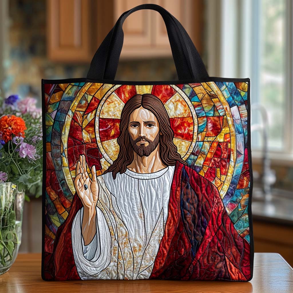 Jesus Peace Gift Quilted Tote Bag Christmas Gifts For Christian Couples