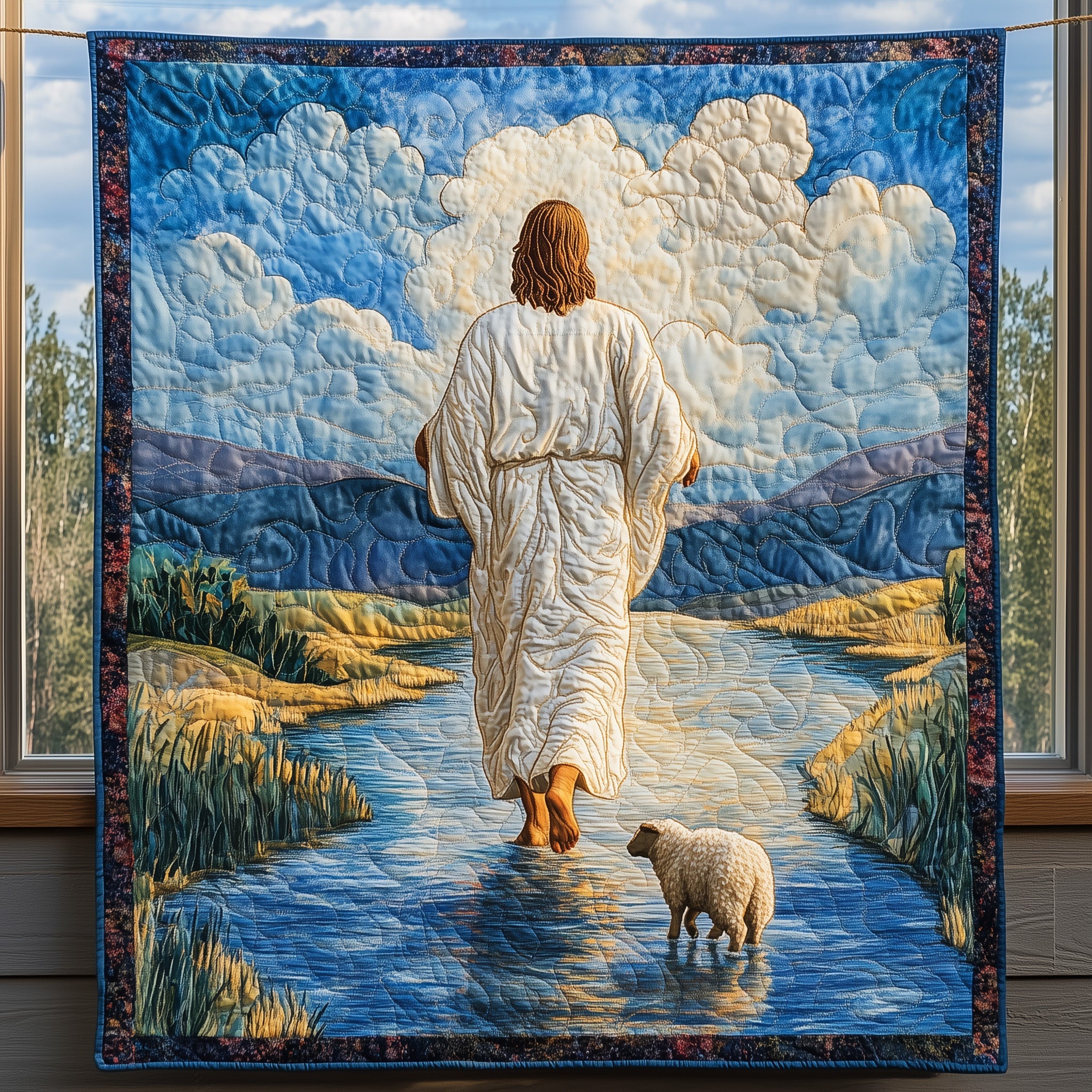 Jesus Quilted Blanket Cute Cozy BlanketEaster Presents For Family