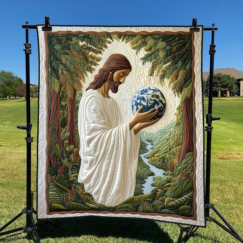 Jesus Quilted Blanket Cute Soft BlanketChristian Religious Gifts
