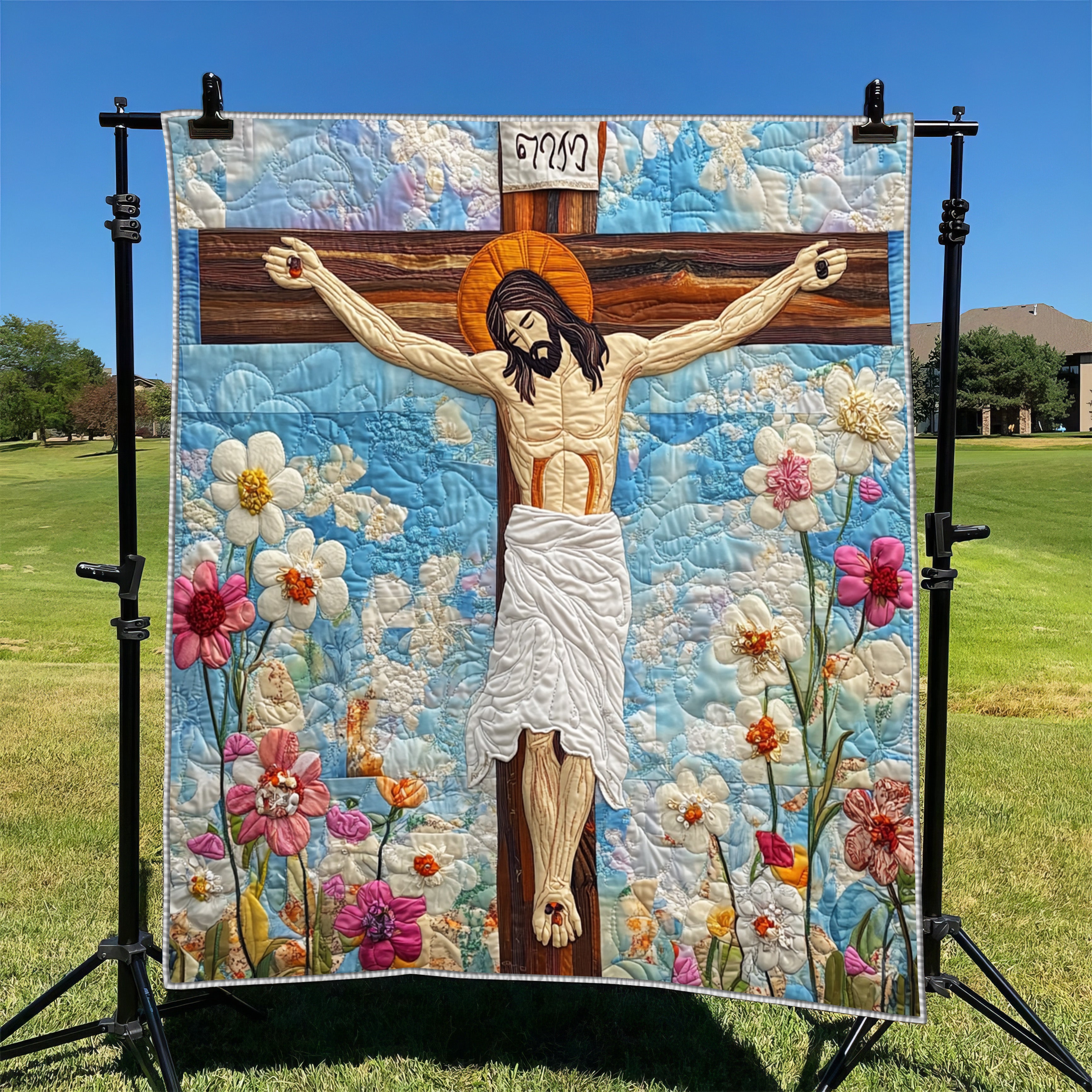Jesus Quilted Blanket Cute Soft BlanketFaith Based Mother'S Day Gifts