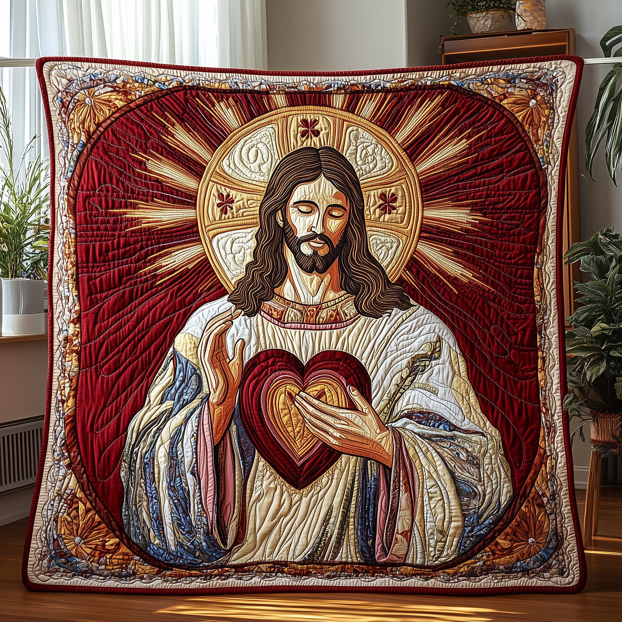 Jesus Quilted Blanket Cute Soft BlanketFaith Gifts For Friends  Xmas Holiday