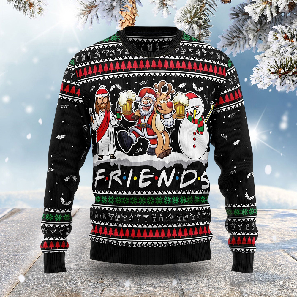 Jesus Santa Claus Ugly Christmas Sweater Christmas Clothing Holiday Wear Jesus Lover Gifts