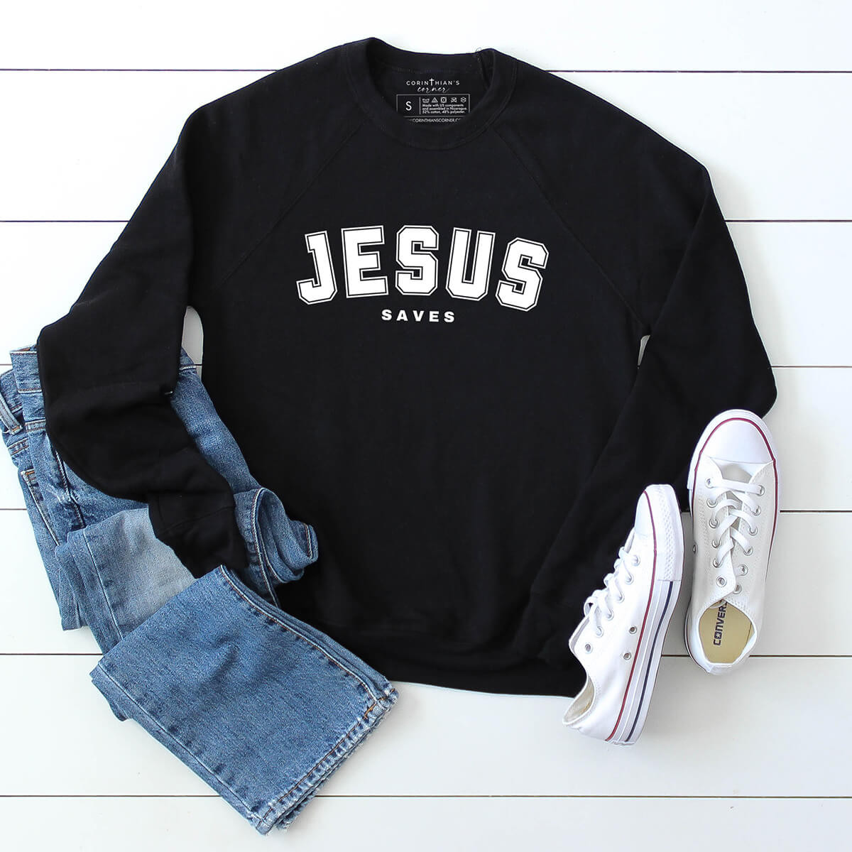 Jesus Saves Premium Sweatshirt Christian Gifts For Women