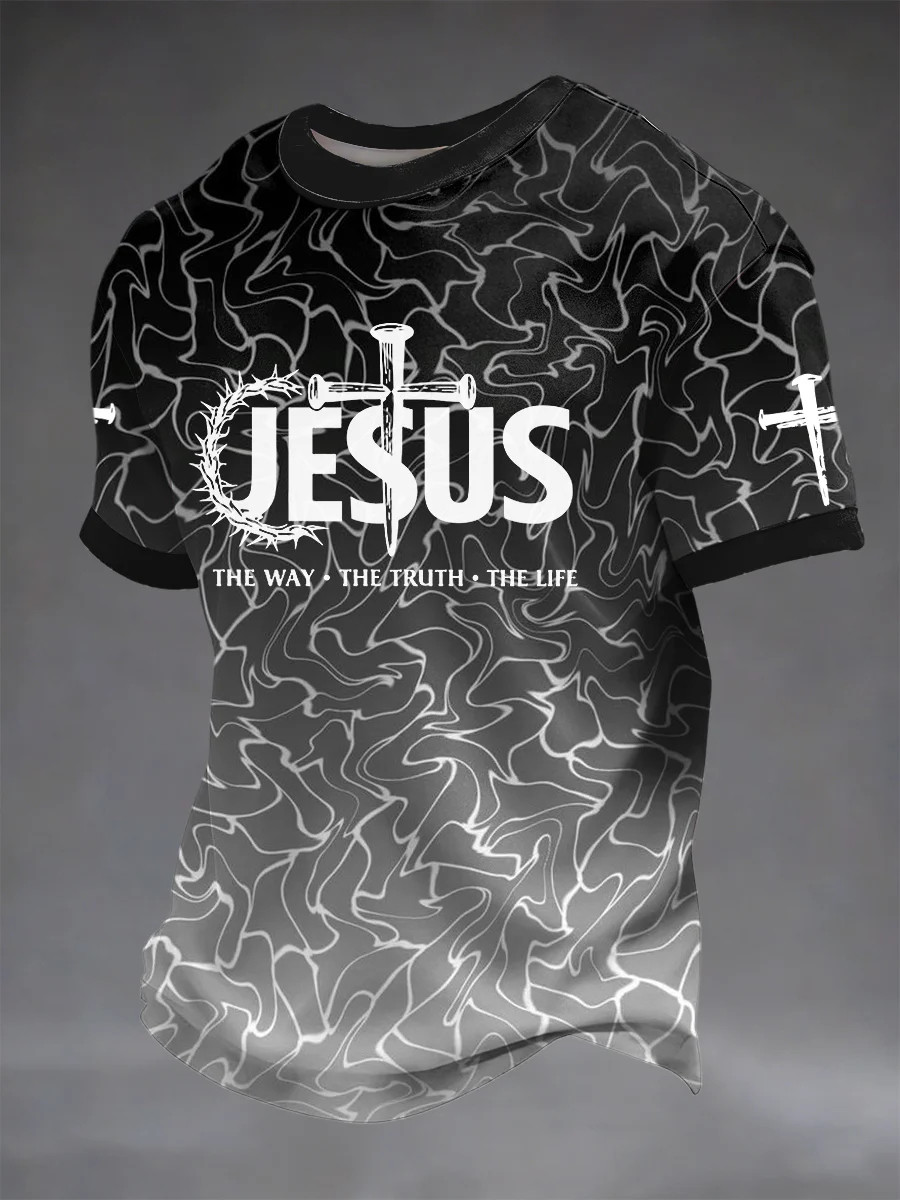 Jesus T-Shirt Christian Warrior Graphic Tees Christian Apparel Gift For Christian Men