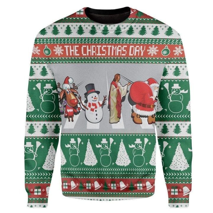 Jesus The Christmas Day Ugly Christmas Sweater Funny Jesus Xmas Jumpers Gifts For Her