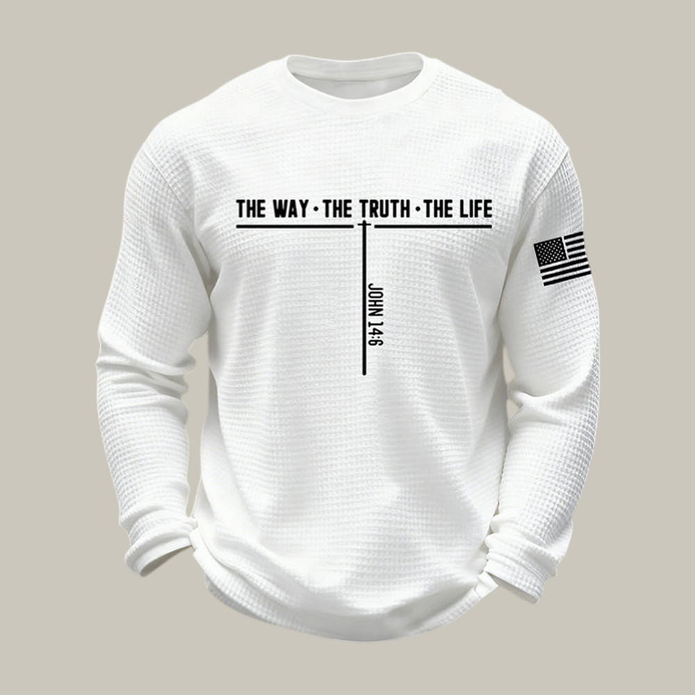 Jesus The Way The Truth The Life Cross Long Sleeve Shirt God Is Good Apparel