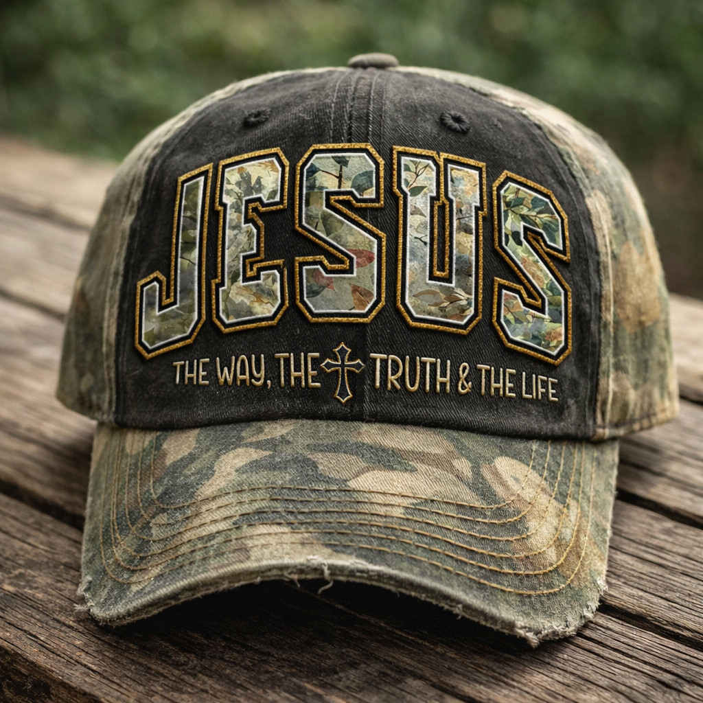 Jesus The Way The Truth The Life Hat In God We Trust Christian Baseball Cap Gift Ideas