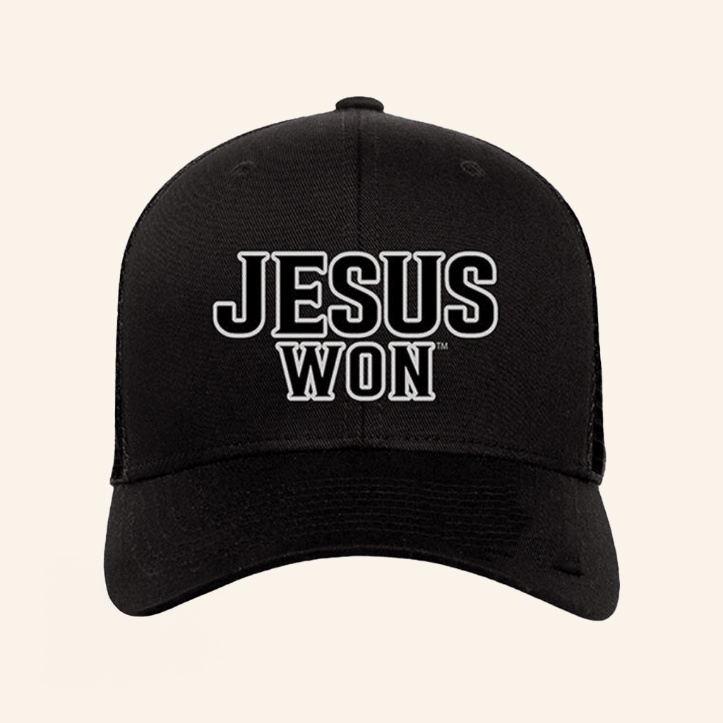 Jesus Won Apparel Merch Jesus Won Black Hat Present For Dad Jesus Won Apparel Merch Jesus Won Black Hat Present For Dad