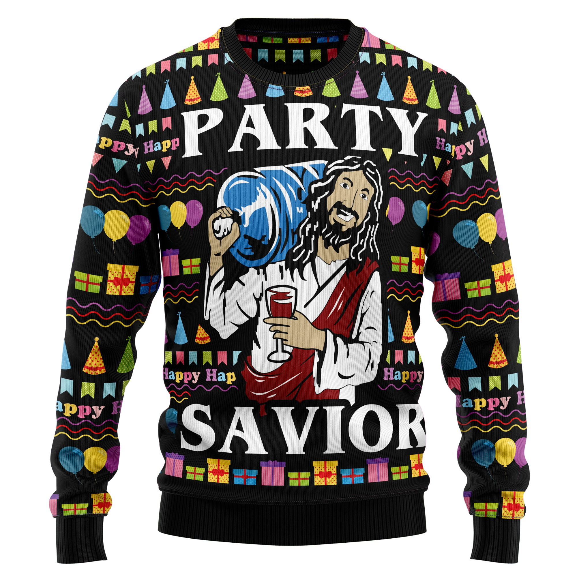 Jesus's Party Ugly Christmas Sweater