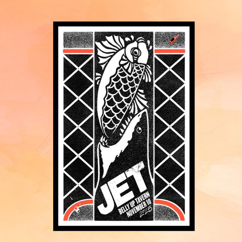 Jet The Band Merch Belly Up Tavern November 10 2025 Concert Poster Gift For Rock Lover Jet The Band Merch Belly Up Tavern November 10 2025 Concert Poster Gift For Rock Lover