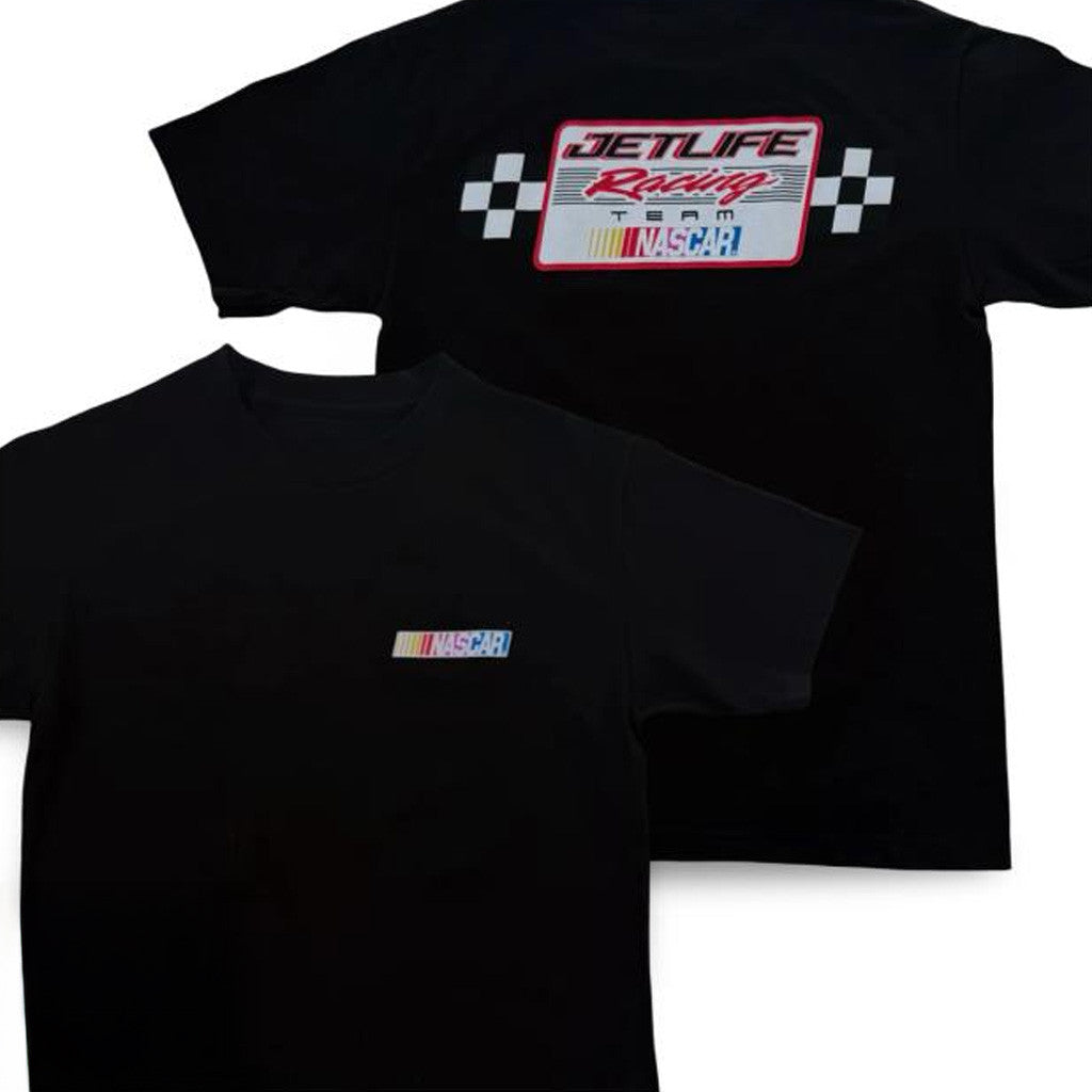 Jetlifeapparel Merch Jet Life X Nascar Racing Team Ss Black T-Shirt Best Gifts For Him