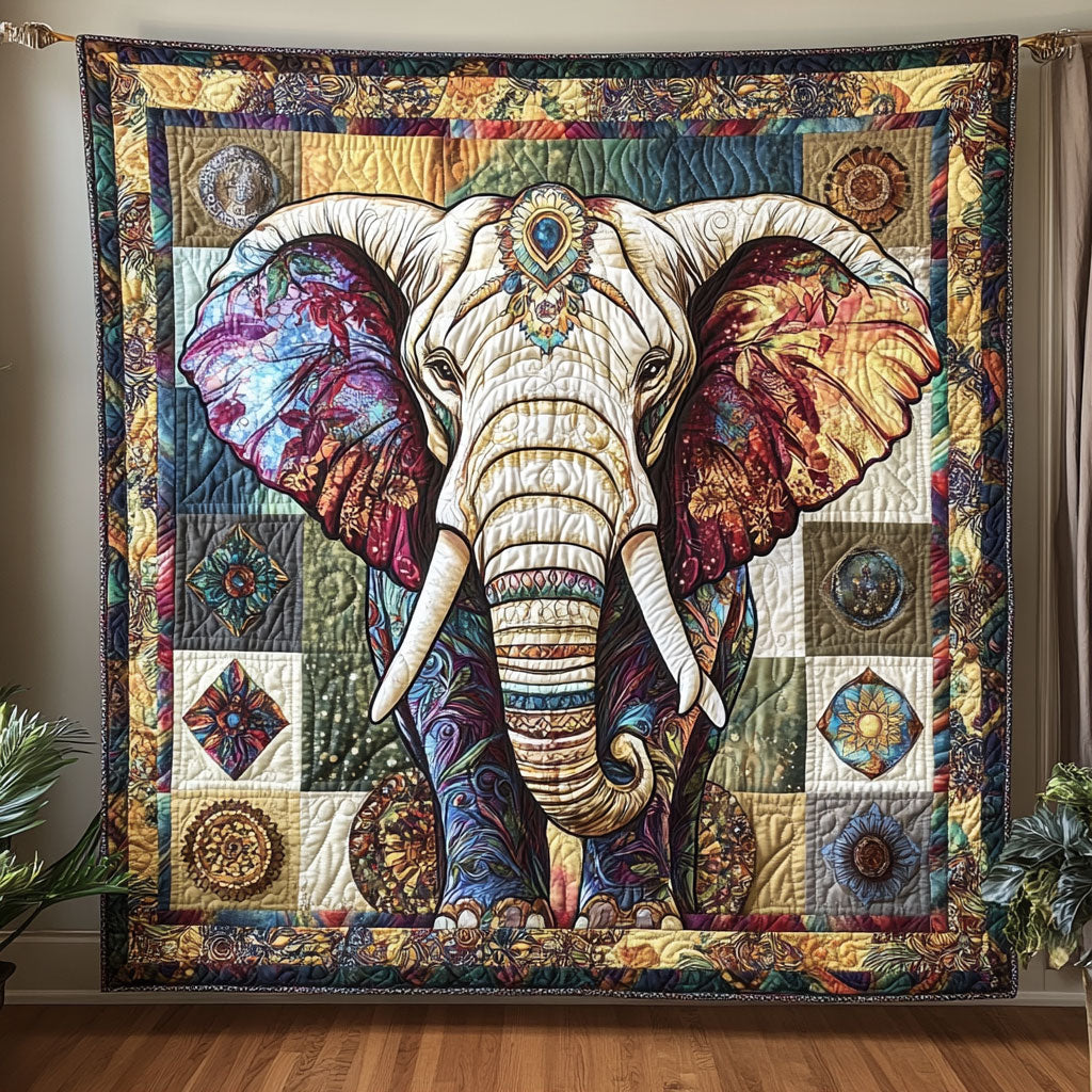Jewelry Elephant Quilt Blanket Bedroom Decor Cozy Holiday Gifts For Elephants Lovers