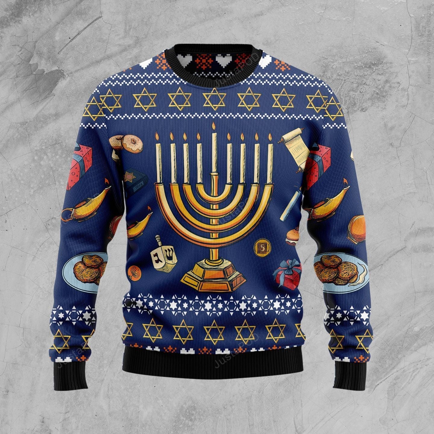 Jewish Hanukkah Ugly Christmas Sweater Festival Apparel Xmas Gift Ideas For Jewish