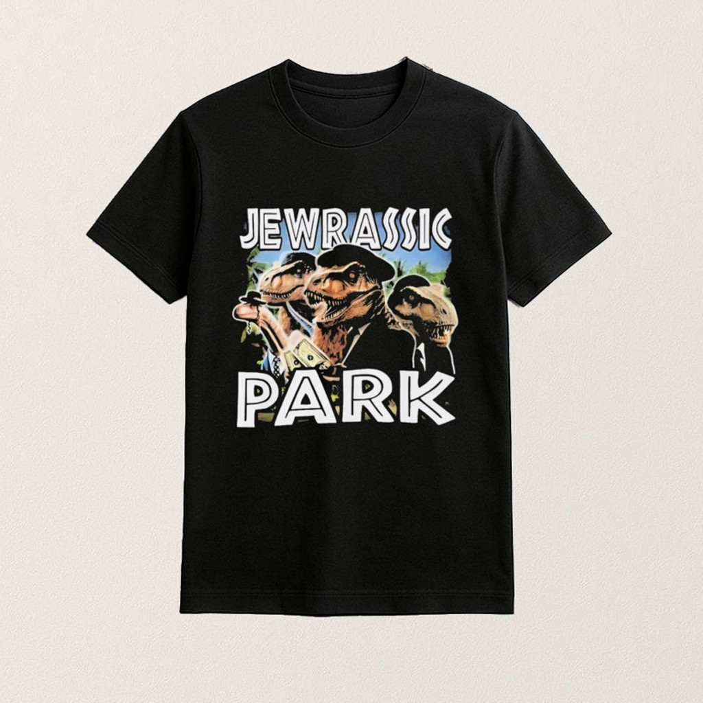 Jewrassic Park Shirt Dinosaurs In Suits Dark Humor Graphic T-Shirt Gifts For Him