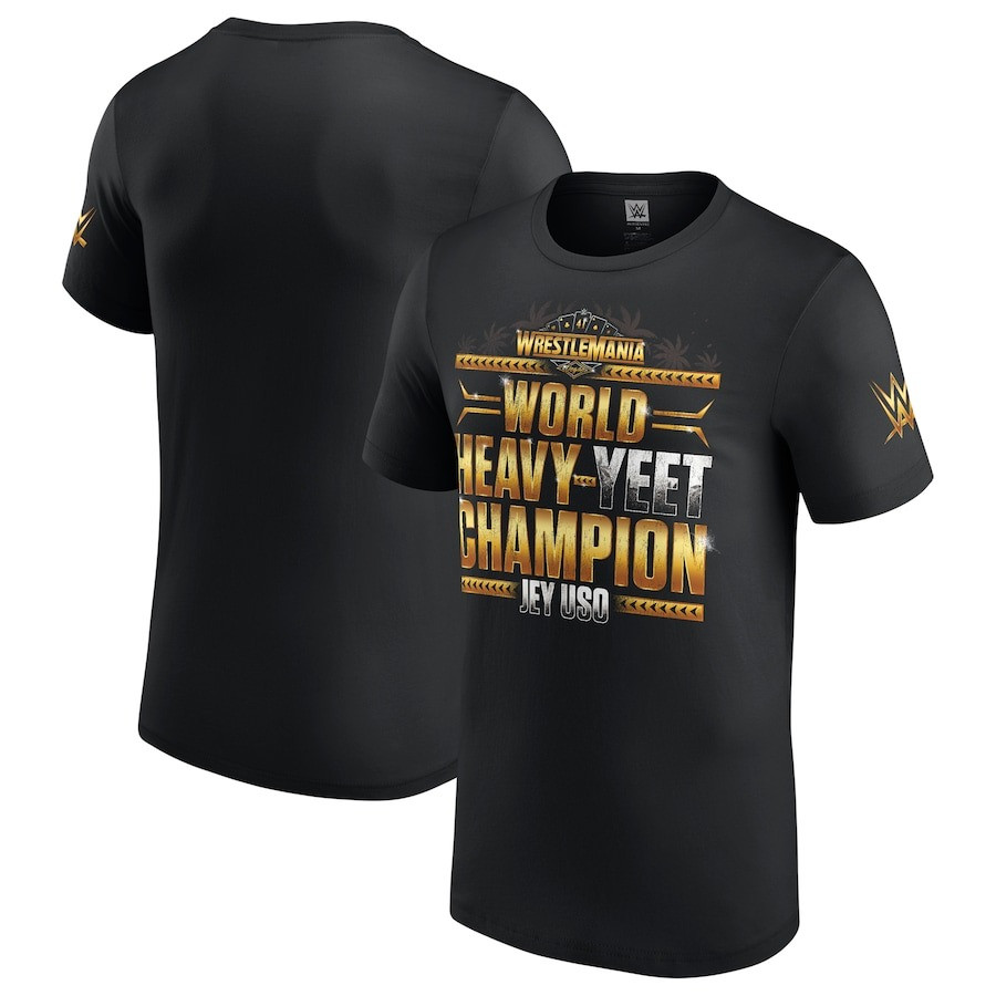 Jey Uso WrestleMania 41 Winner T-Shirt WrestleMania World Heavy Yeet Champion Merch