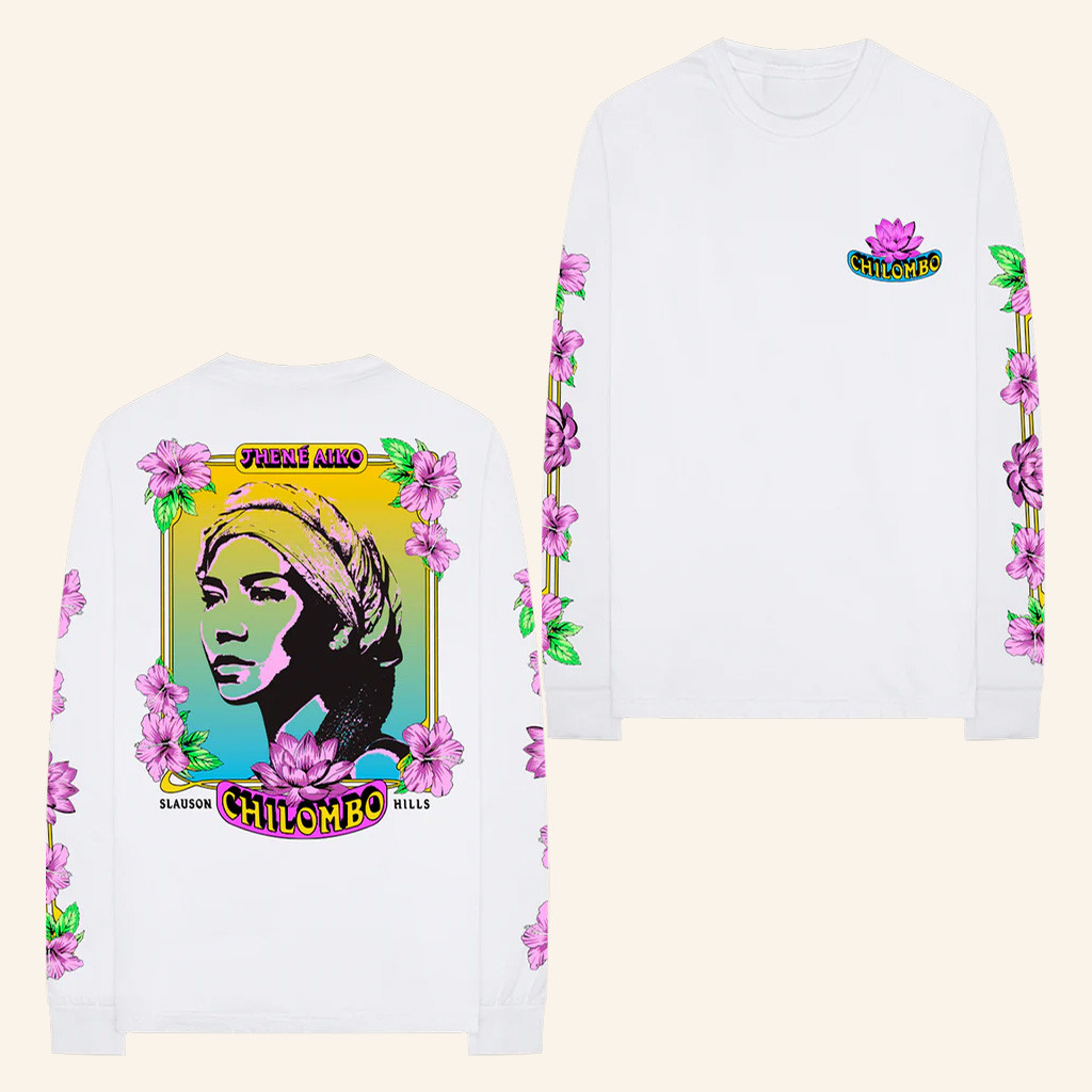 Jhene Aiko Merch Chilombo Lotus Long Sleeve Shirt Cool Gifts For Music Lovers