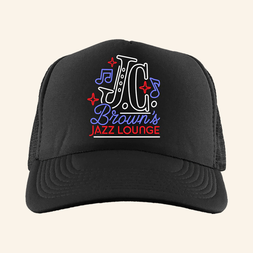 Jhene Aiko Merch JC Brown's Jazz Lounge Trucker Hat Gifts For Music Lovers Jhene Aiko Merch JC Brown's Jazz Lounge Trucker Hat Gifts For Music Lovers