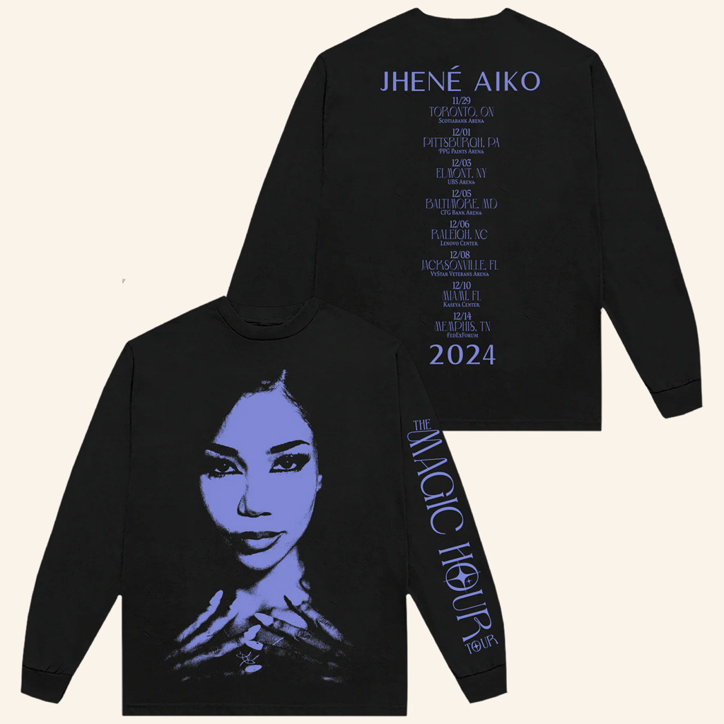Jhene Aiko Merch The Magic Hour Tour Face Long Sleeve Shirt Gift Ideas For Fans Jhene Aiko Merch The Magic Hour Tour Face Long Sleeve Shirt Gift Ideas For Fans