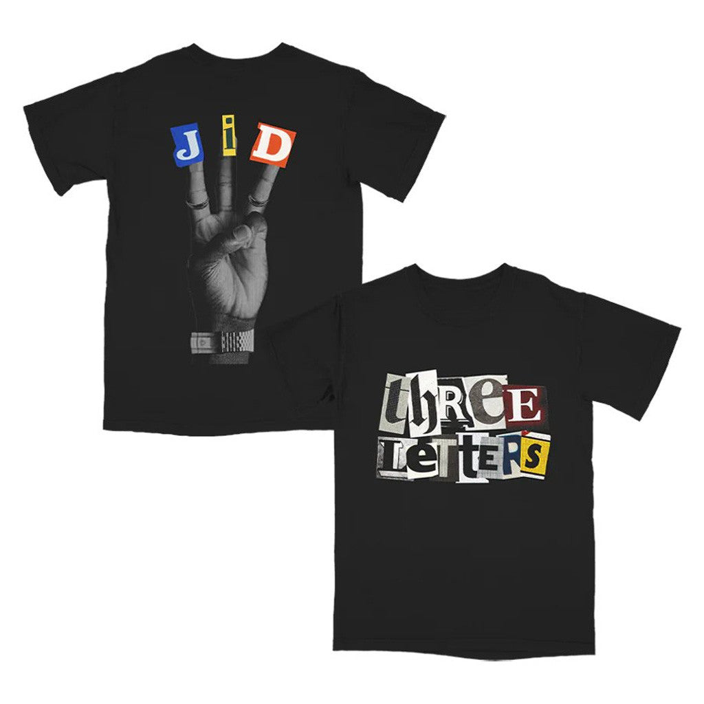 JID Merch Three Letters T-Shirt Presents For Music Lovers