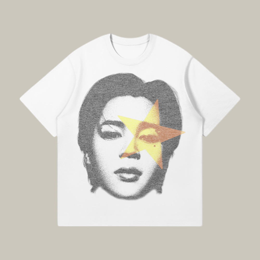 Jimin Star Big Head Graphic T-Shirt BTS 2026 Comeback Clothes BTS Lover Gift Idea