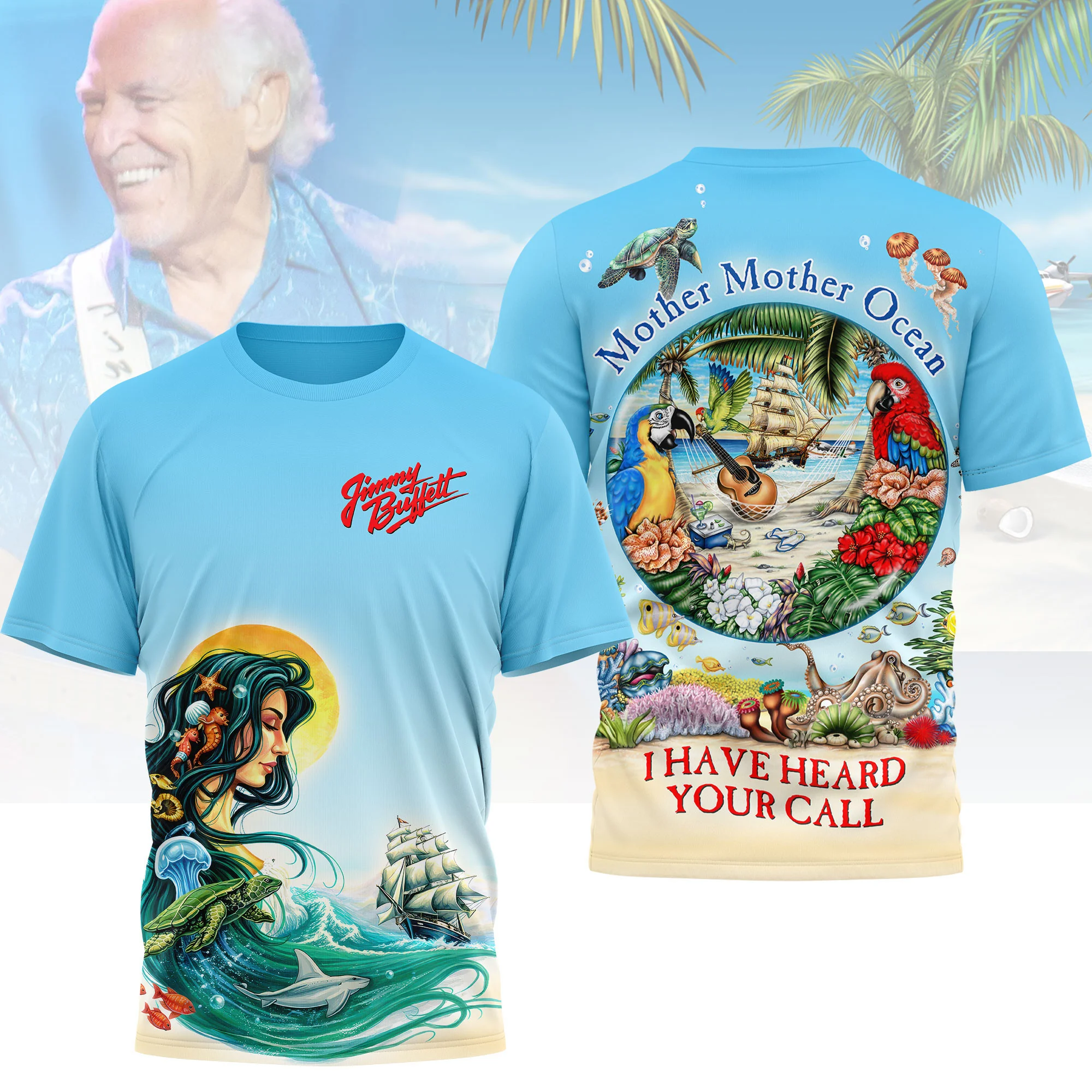 Jimmy Buffett Margaritaville Merch Mother Mother Ocean T-Shirt Gift For Music Addicts