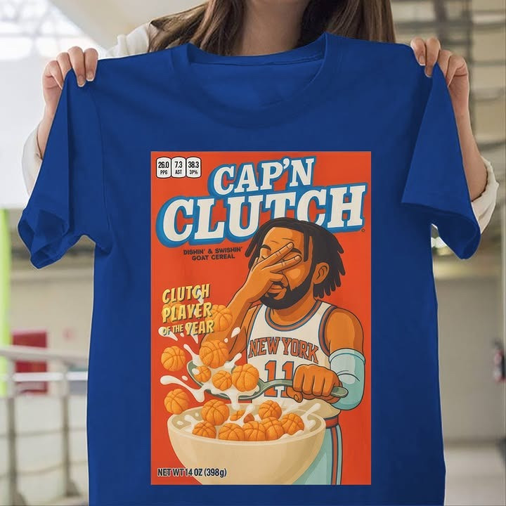 Jimmy Buffett New York Knicks Cap'N Clutch T-Shirt Funny Knicks Merch Fan Gifts For Him