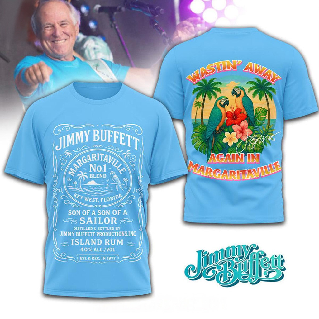 Jimmy Buffett Wastin Away Again In Margaritaville Shirt Jimmy Buffett Merch Gifts For Dad