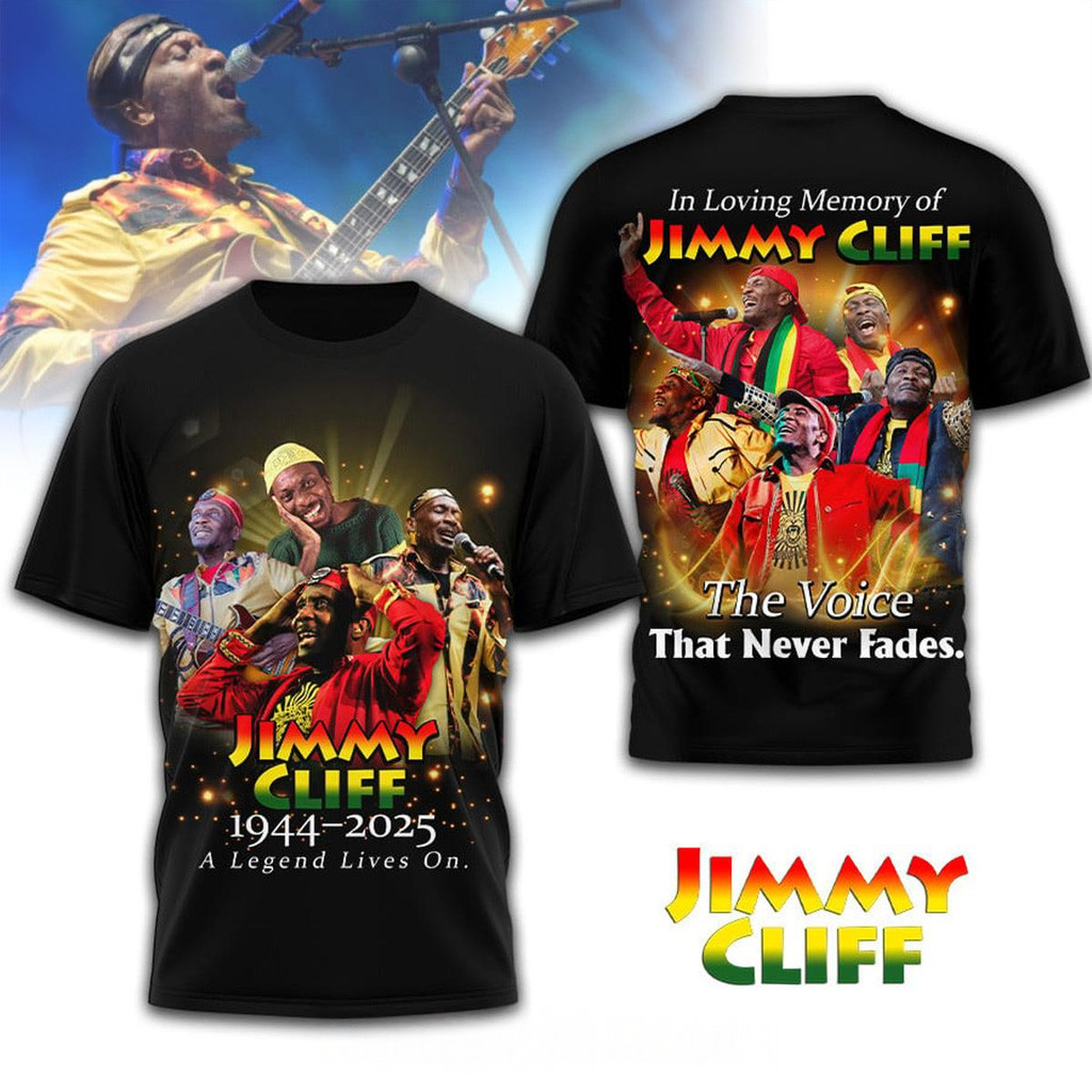 Jimmy Cliff The Voice The Never Fades 2025 Shirt Jimmy Cliff Merch Gifts For Music Fans