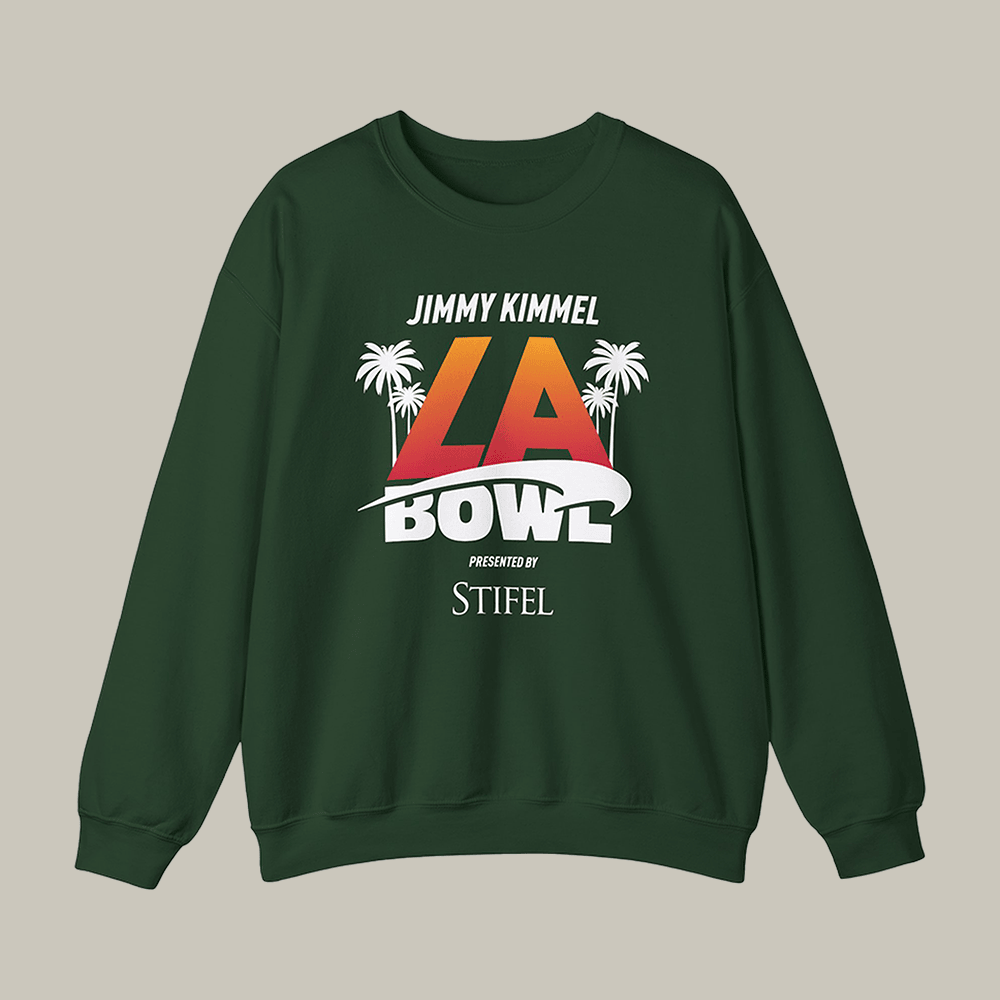Jimmy Kimmel LA Bowl Presented By Stifel Sweatshirt Tv Show Jimmy Kimmel Merch
