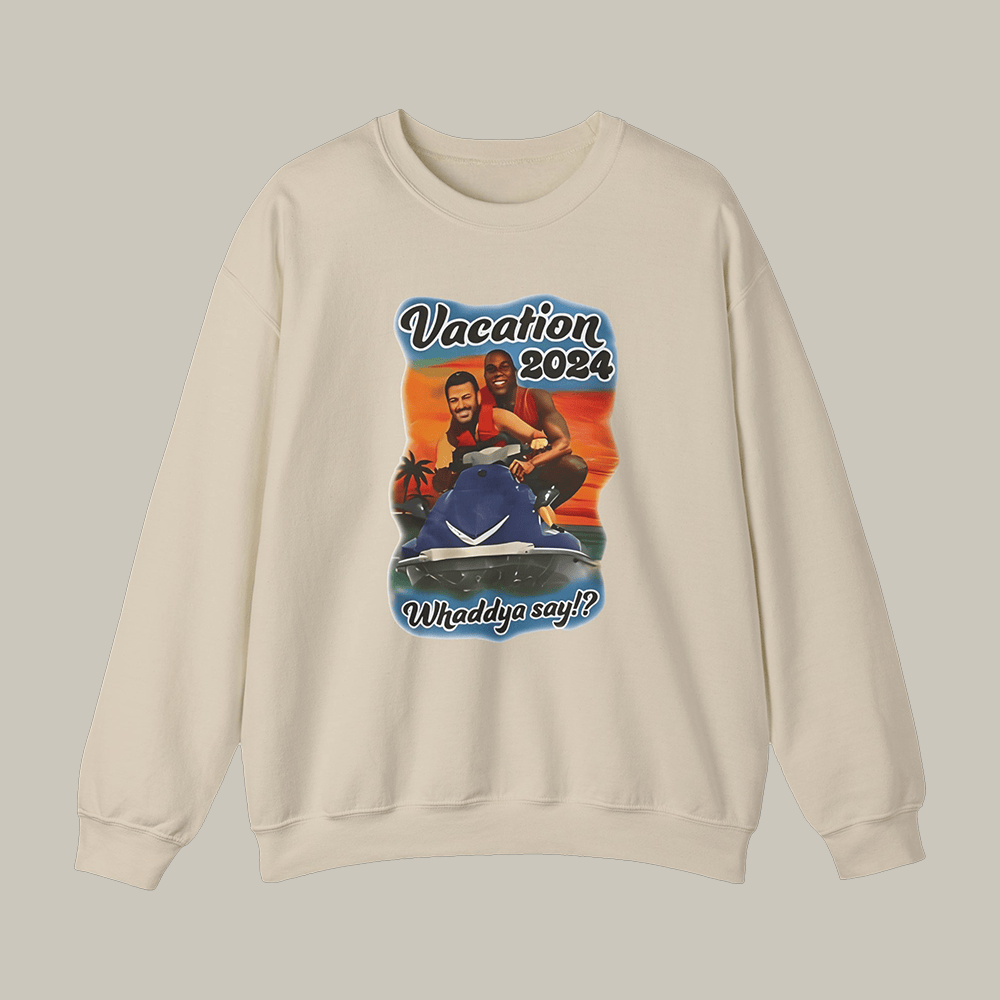 Jimmy Kimmel Vacation 2024 Whaddya Say Sweatshirt Jimmy Kimmel Late Night Show Apparel