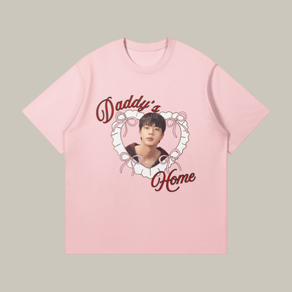 Jin Daddy's Home T-Shirt BTS 2026 Comeback Merch Unique Gift For Girlfriend