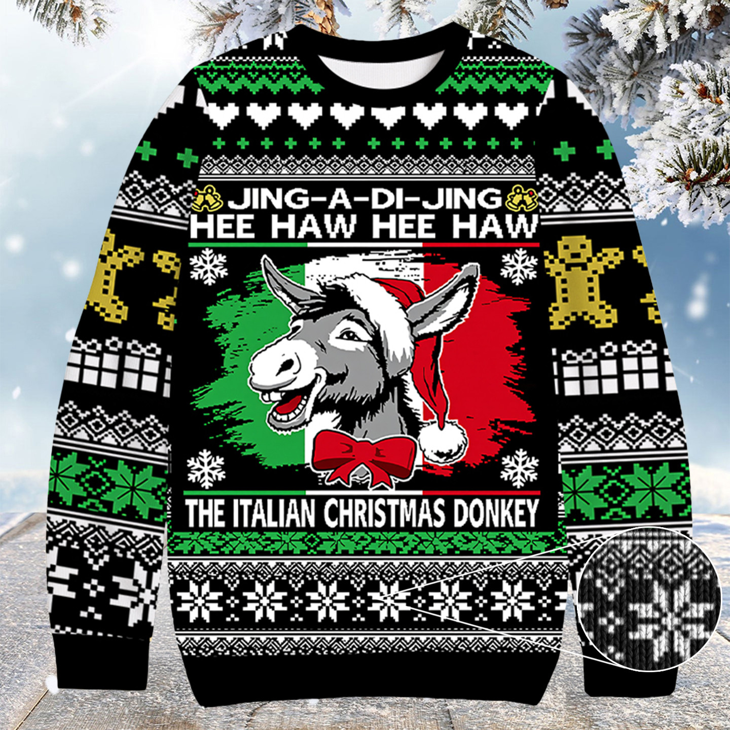 Jing A Di Jing Hee Haw Christmas Ugly Sweater Good Christmas Gifts For Brother