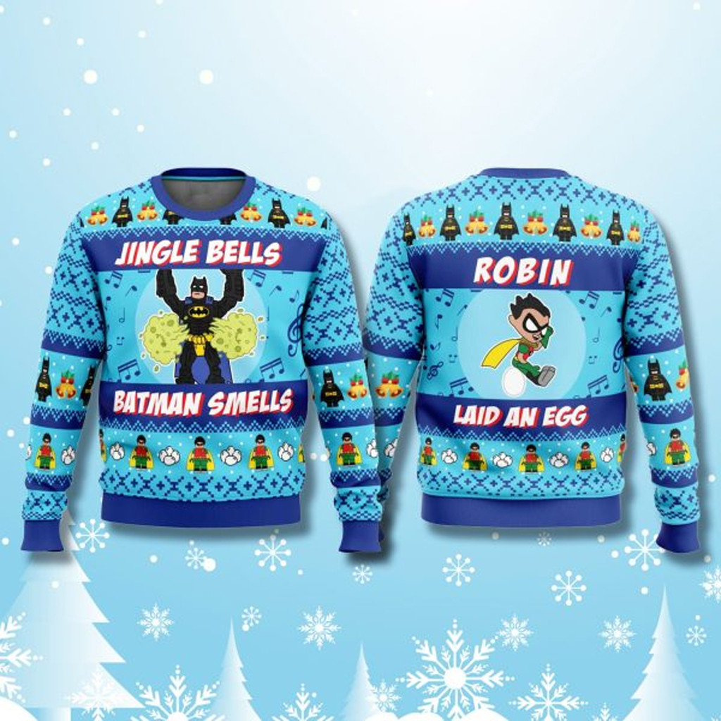 Jingle Bells Batman Smells Ugly Christmas Sweater Christmas Gifts For Boyfriend Jingle Bells Batman Smells Ugly Christmas Sweater Christmas Gifts For Boyfriend