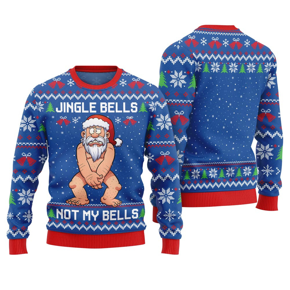 Jingle Bells Santa Naughty Christmas Sweater Perfect Merch Gift for the Christmas Season