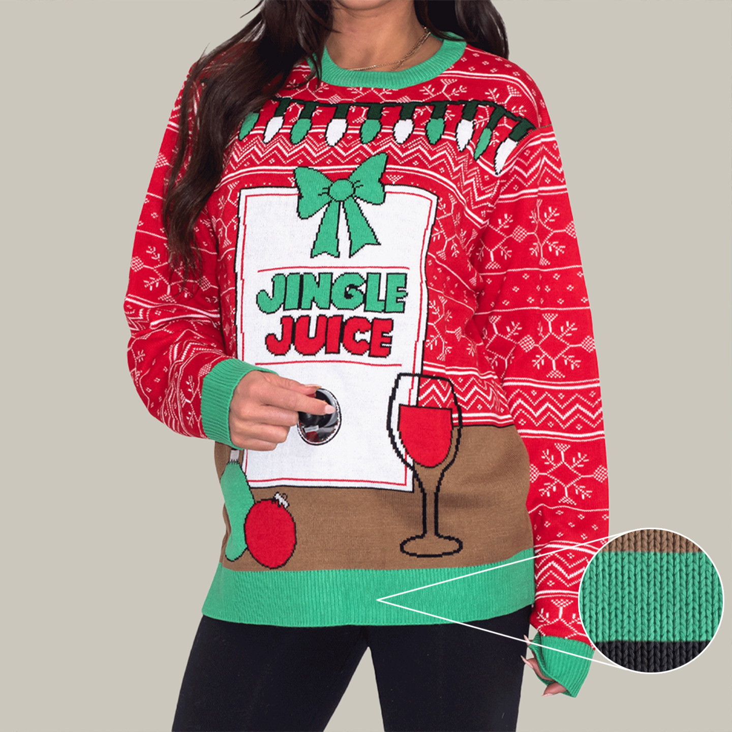 Jingle Juice Beverage Sweater Funny Xmas Jumper Good Christmas Gifts For Brother
